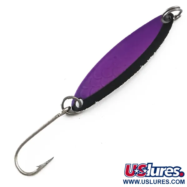 Vintage  Luhr Jensen Needlefish 1, 1/16oz Purple / Black / White fishing spoon #5232