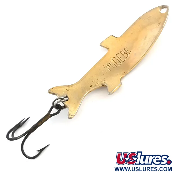 Vintage  Acme Phoebe, 1/4oz Gold fishing spoon #5238
