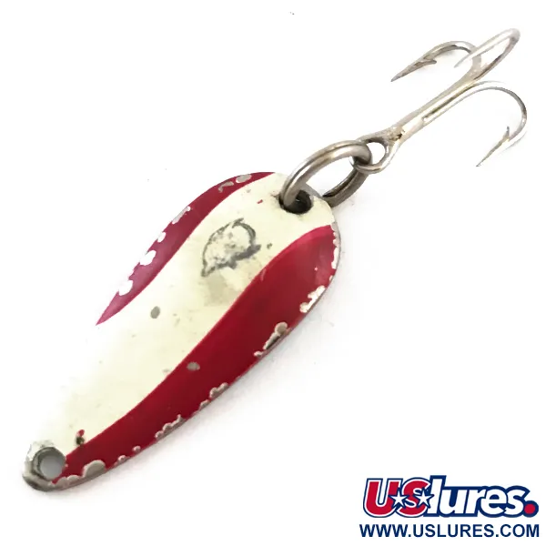 Vintage  Eppinger Dardevle Lildevle, 1/8oz Red / White / Nickel fishing spoon #5245