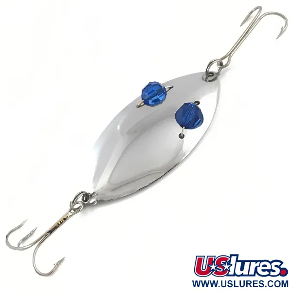 Vintage   Horrocks-Ibbotson Wobbler, 3/4oz Nickel / Blue fishing spoon #5260