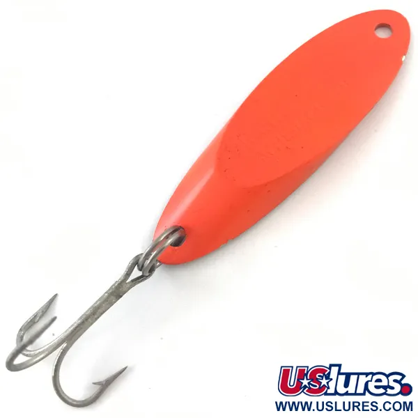 Vintage  Acme Kastmaster , 1/2oz Nickel / Orange fishing spoon #5262