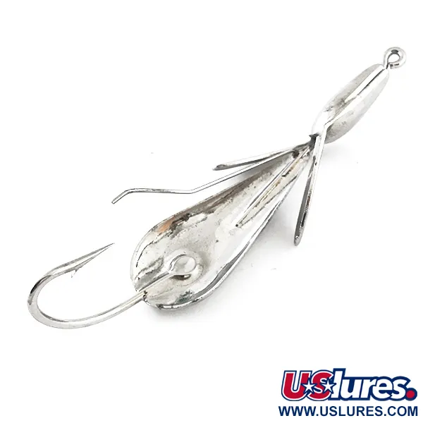 Vintage  Johnnie O'Neil Weedless Weed Wing Jonny ONeils 1, 1/4oz Nickel fishing spoon #5266