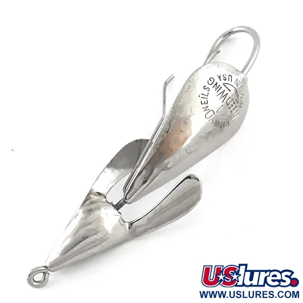 Vintage  Johnnie O'Neil Weedless Weed Wing Jonny ONeils 1, 1/4oz Nickel fishing spoon #5266