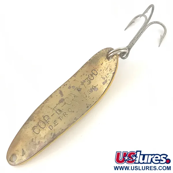 Vintage  Eppinger Dardevle Cop-E-Cat 7300, 1/3oz Five of Diamobds fishing spoon #5268