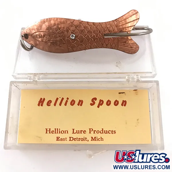   Weedless Hellion Fish Crystal, 2/5oz Crystal / Copper fishing spoon #5275