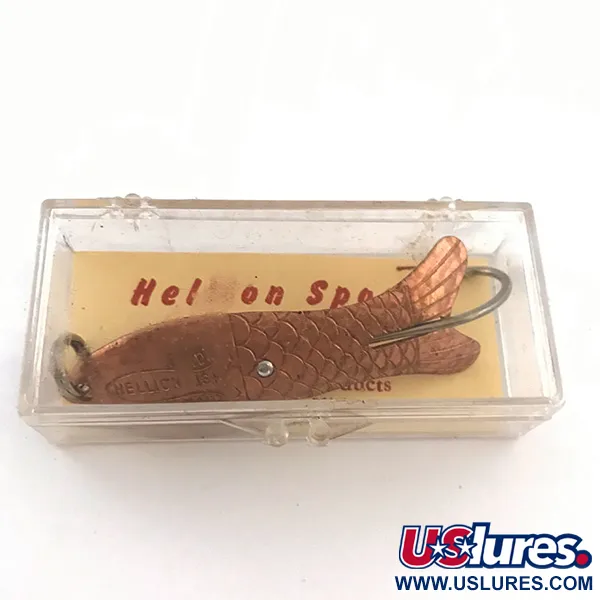   Weedless Hellion Fish Crystal, 2/5oz Crystal / Copper fishing spoon #5275