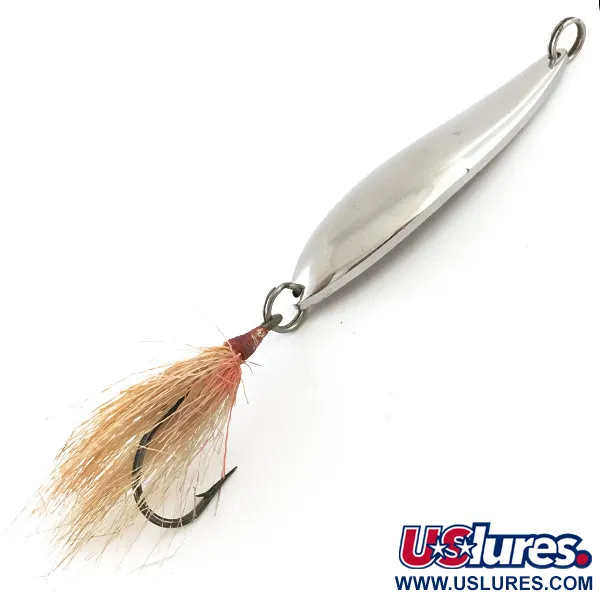 Vintage  Acme Fiord Spoon, 1 1/2oz Nickel fishing spoon #5276