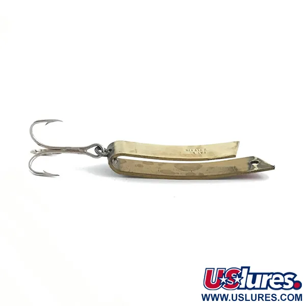 Vintage  South Bend Super-Duper 506, 1/4oz Gold fishing spoon #5288