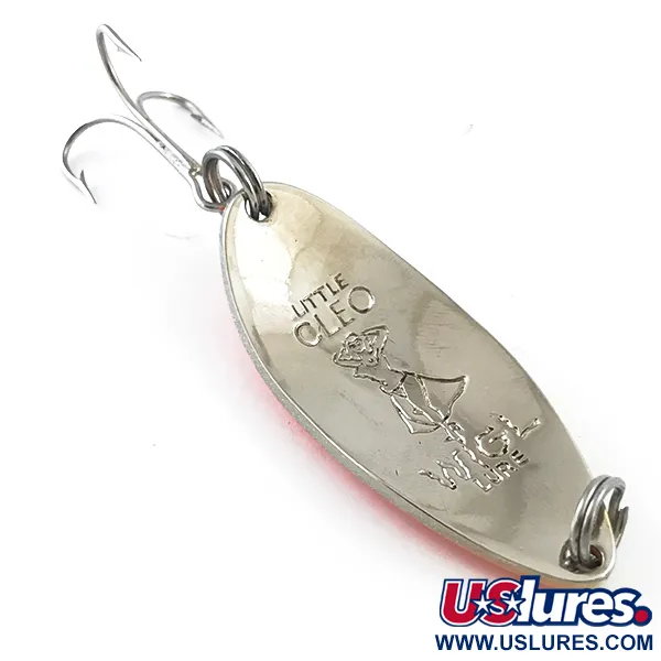 Vintage  Seneca Little Cleo (Hula Girl) UV, 2/3oz Yellow / Orange / Nickel fishing spoon #5294