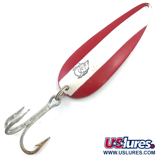 Vintage  Eppinger Dardevle, 1oz Red / White / Nickel fishing spoon #5299
