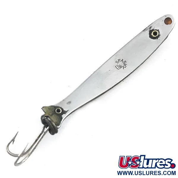 Vintage  Other Sparky Jr. Spoon Sparkling Minnow, 3/32oz Golden Glitter / Nickel fishing spoon #5310