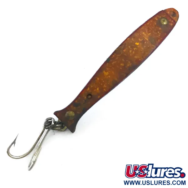 Vintage  Other Sparky Jr. Spoon Sparkling Minnow, 3/32oz Golden Glitter / Nickel fishing spoon #5310