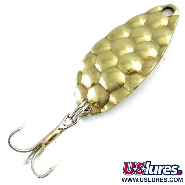 Vintage   Acme Little Cleo, 1/8oz Gold fishing spoon #5312