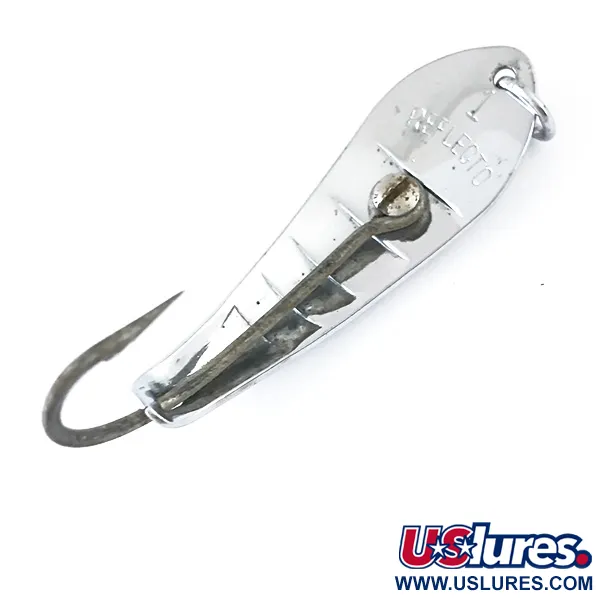 Vintage  Luhr Jensen Weedless Reflecto #1, 3/16oz Nickel fishing spoon #5323