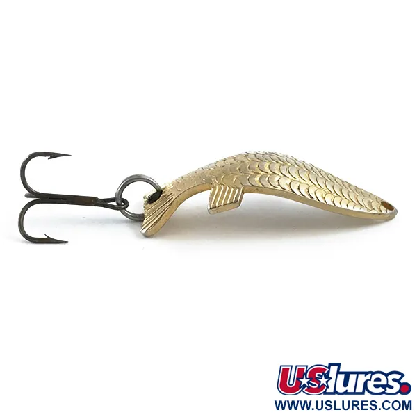 Vintage   Thomas Fighting fish, 1/4oz Gold fishing spoon #5325