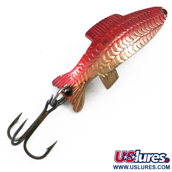 Vintage   Thomas Fighting fish, 1/4oz Gold / Red fishing spoon #5328