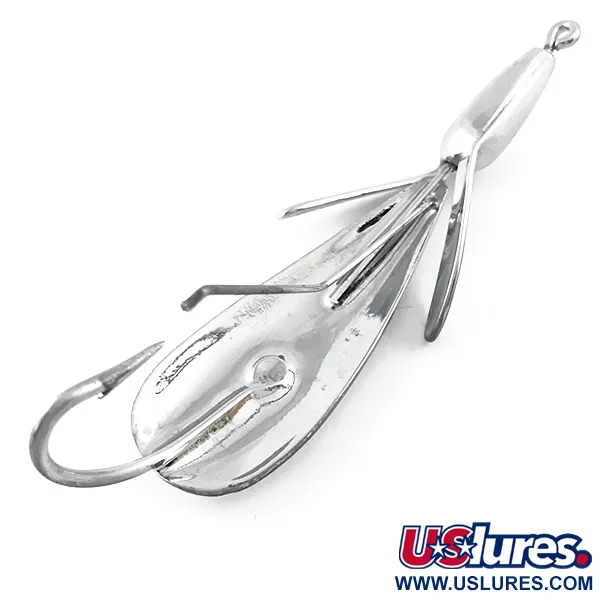 Vintage  Johnnie O'Neil Weedless Weed Wing Jonny ONeils, 1/3oz Nickel fishing spoon #5348