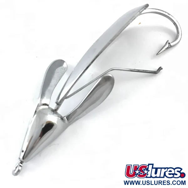 Vintage  Johnnie O'Neil Weedless Weed Wing Jonny ONeils, 1/3oz Nickel fishing spoon #5348