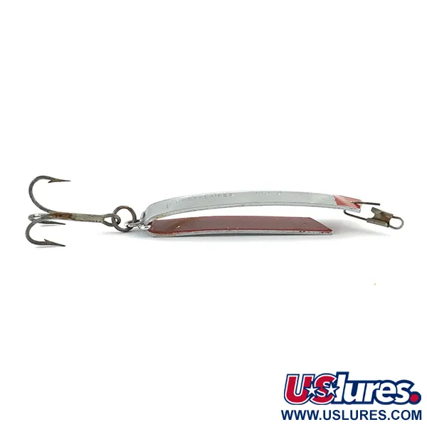 Vintage  South Bend Super-Duper 509, 2/5oz Nickel / Red fishing spoon #5350