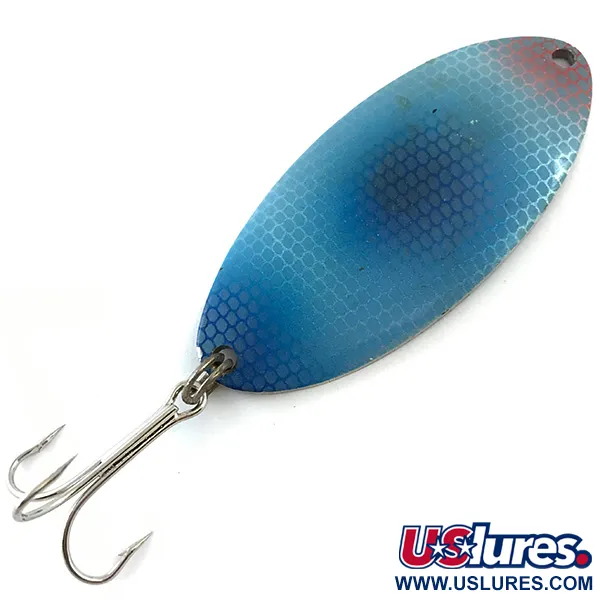 Vintage   Atlantic Lures Striper, 1oz Blue / Nickel fishing spoon #5351