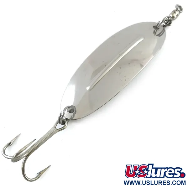 Vintage   Williy Wobbler 3 Luhr Jensen, 1/3oz Nickel fishing spoon #5352