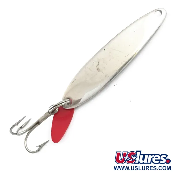 Vintage   Bay de Noc Swedish pimple, 3/16oz Nickel fishing spoon #5355