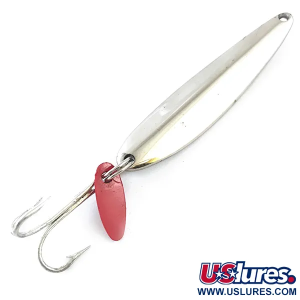 Vintage   Bay de Noc Swedish pimple, 1/2oz Nickel fishing spoon #5357