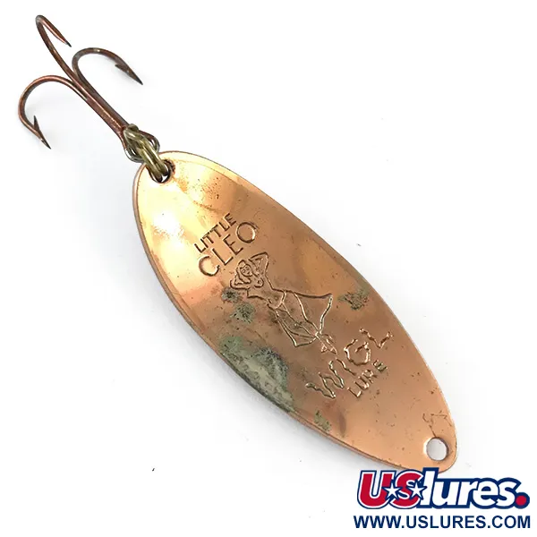 Vintage  Seneca Little Cleo (Hula Girl), 1/2oz Copper fishing spoon #5388