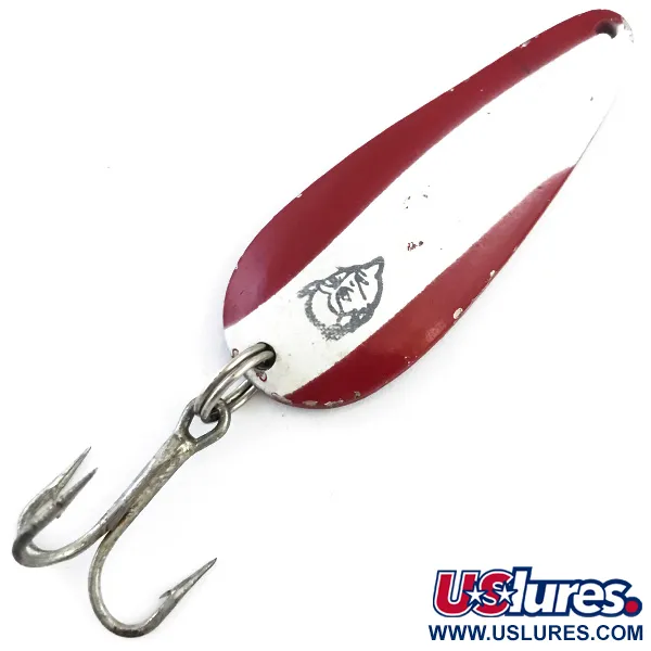 Vintage  Eppinger Dardevle Rok't Imp, 3/4oz Red / White / Nickel fishing spoon #5405