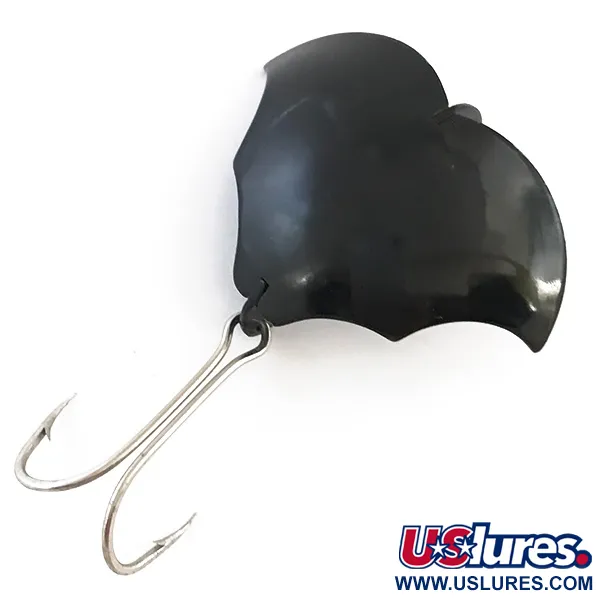 Vintage  Prescott Spinner Baby Bat, 1/2oz Black fishing spoon #5409