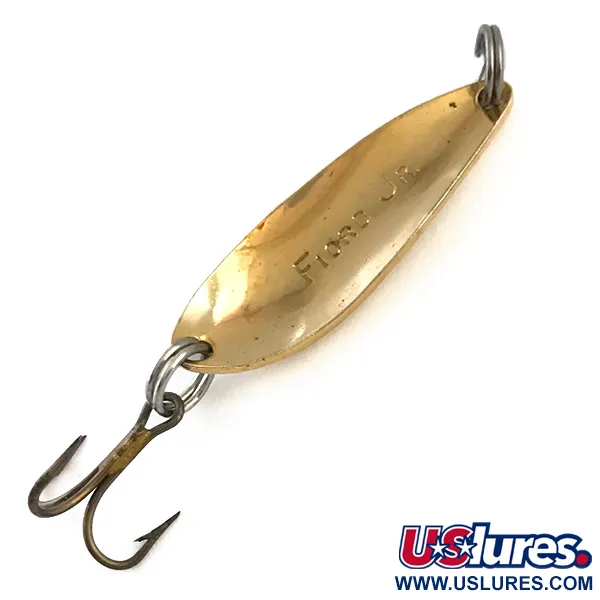 Vintage  Acme Fiord Spoon Jr, 1/8oz Gold fishing spoon #5422