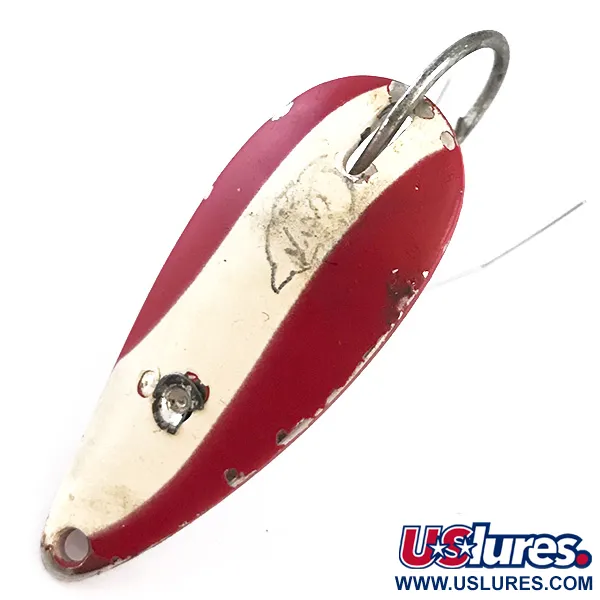 Vintage  Eppinger Weedless Dardevle Spinnie, 1/3oz Red / White / Nickel fishing spoon #5431