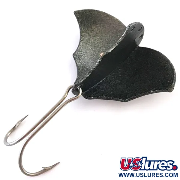 Vintage  Prescott Spinner Baby Bat, 1/2oz Black / Gold fishing spoon #5435