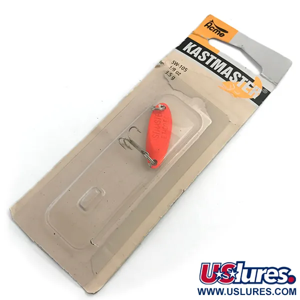  Acme Kastmaster , 1/8oz Fluorescent Red fishing spoon #5443