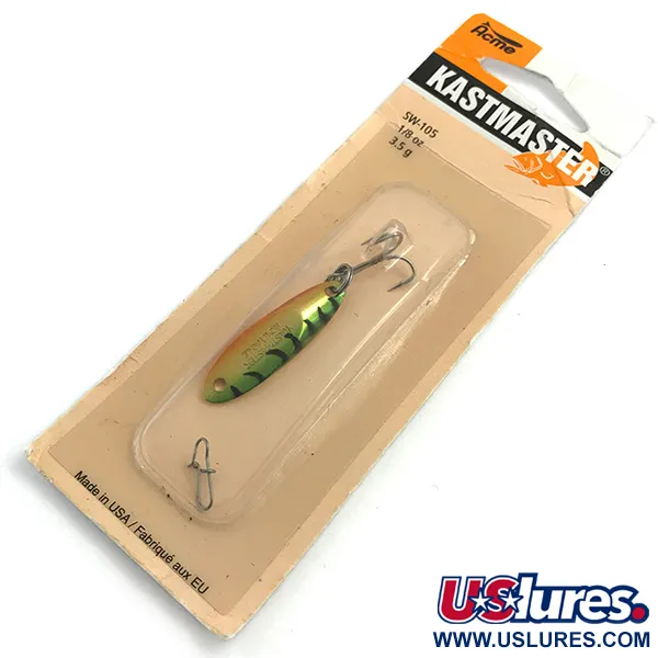  Acme Kastmaster , 1/8oz Golden Tiger fishing spoon #5444