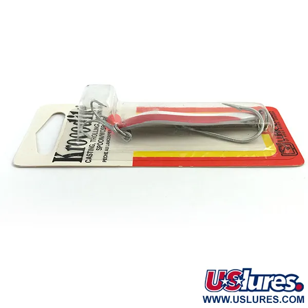  Luhr Jensen Krocodile Die #4, 1/2oz Red / White fishing spoon #5453