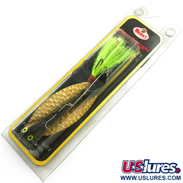  Mann's Bait  Mann's Dancer, 3/4oz Hammered Gold fishing #5458