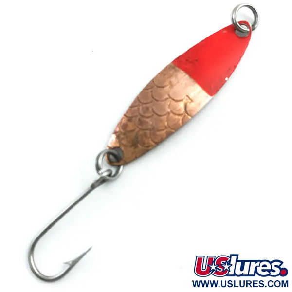 Vintage  Luhr Jensen Needlefish 1, 1/16oz Copper / Red fishing spoon #5463