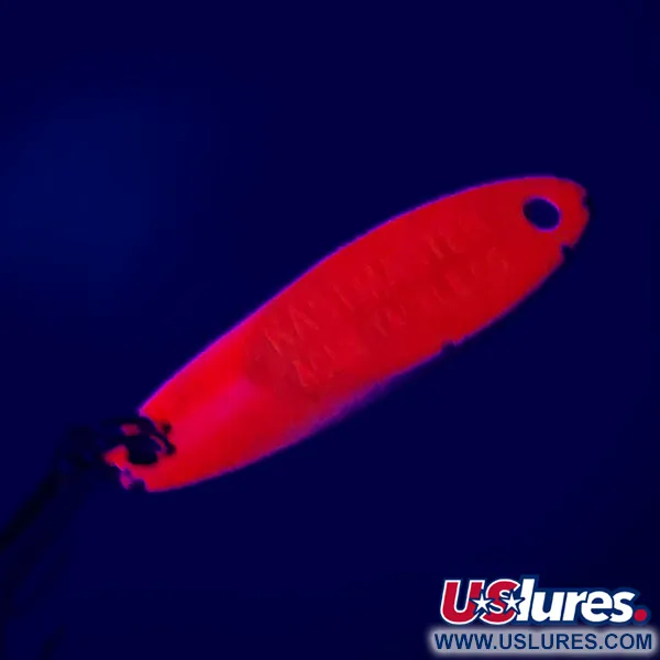 Vintage  Acme Kastmaster , 1/8oz Orange / Nickel fishing spoon #5472