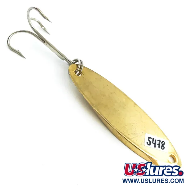 Vintage  Acme Kastmaster , 1/2oz Gold fishing spoon #5478
