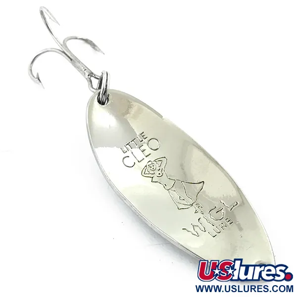 Vintage  Seneca Little Cleo (Hula Girl), 1/2oz Nickel fishing spoon #5493