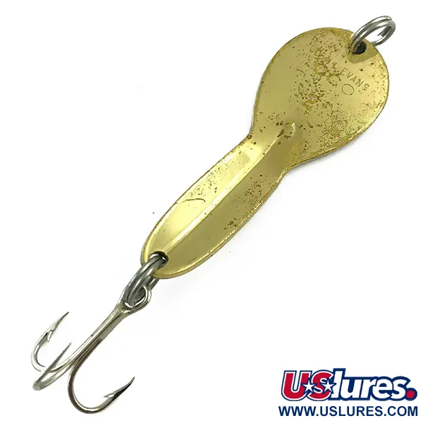 Vintage   Loco 2 Glen Evans, 1/4oz Gold fishing spoon #5500