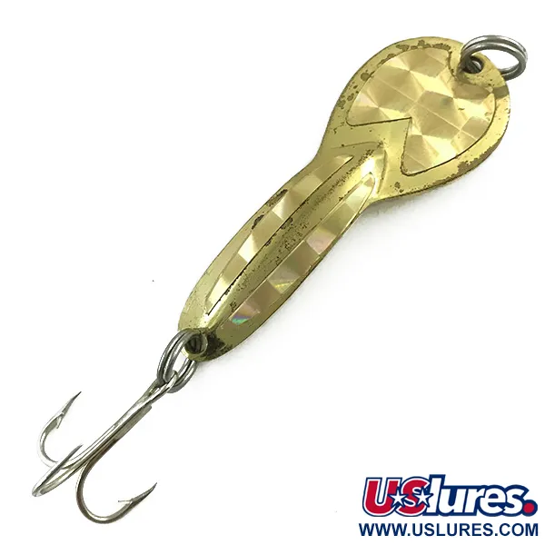 Vintage   Loco 2 Glen Evans, 1/4oz Gold fishing spoon #5500