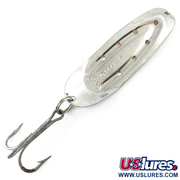 Vintage  Rustowicz Charger №3 UV, 2/5oz Yellow / Red / Nickel UV fishing spoon #5505