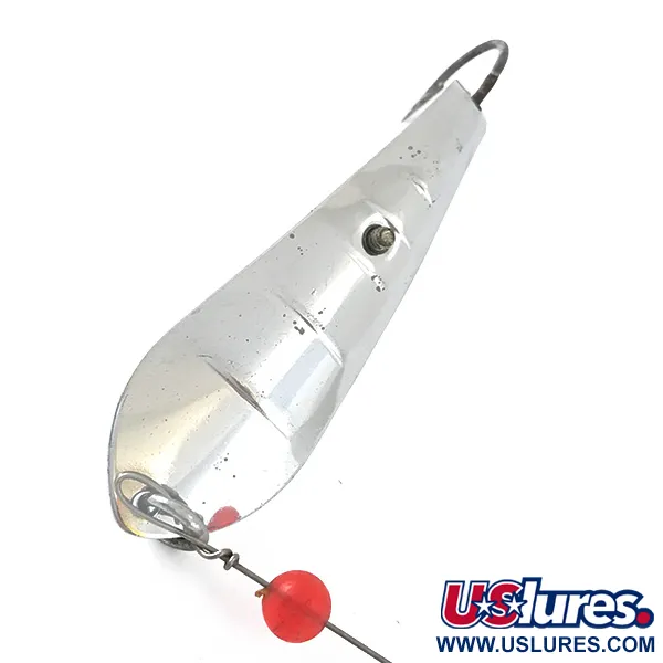 Vintage  Luhr Jensen Reflecto #4, 3/5oz Nickel fishing spoon #5514