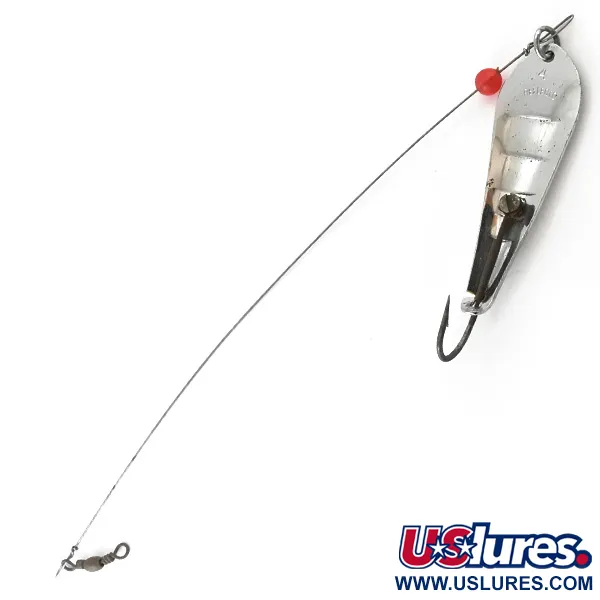 Vintage  Luhr Jensen Reflecto #4, 3/5oz Nickel fishing spoon #5514