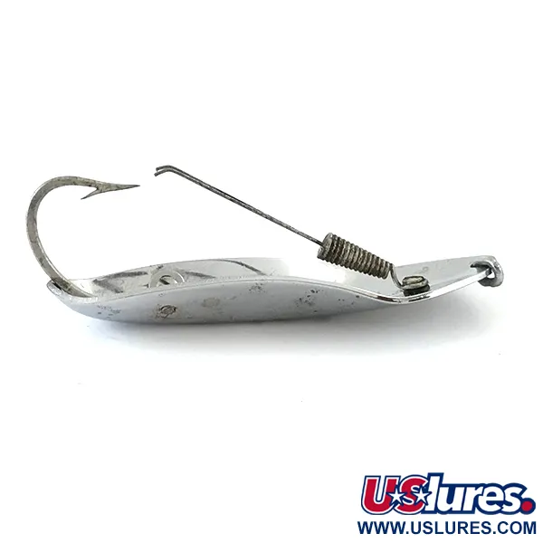 Vintage   Pflueger Chum Weedless Spoon, 1oz Silver fishing spoon #5515