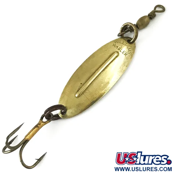 Vintage   Williams Wabler W20, 3/32oz Gold fishing spoon #5517
