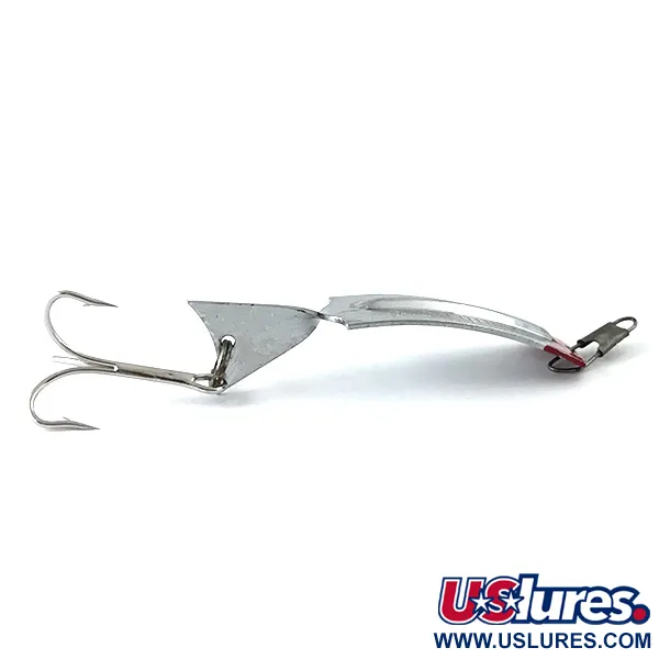 Vintage   South Bend Flipit 625, 1/3oz Nickel / Red fishing spoon #5520