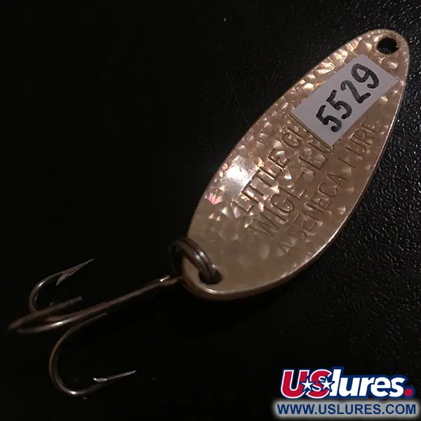 Vintage  Seneca Little Cleo Crystal, 1/4oz Crystal (Rose Gold) fishing spoon #5529